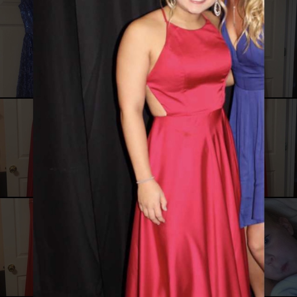 Bought from Merle Norman . Size 3, worn once, reddish pink